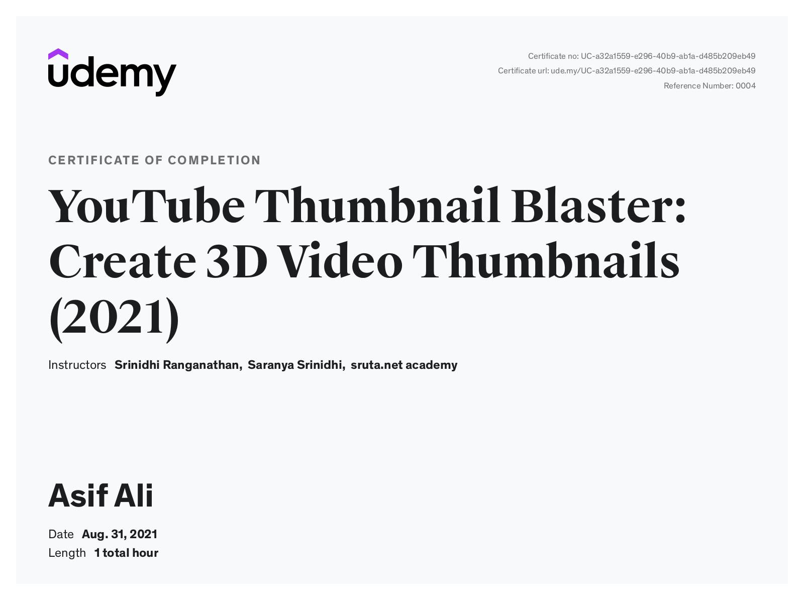 Data Studio Certificate